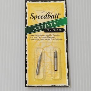 Speedball Artists' Pen Points Green Banner #102 k